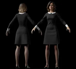 Dark Academia Gothic Girl