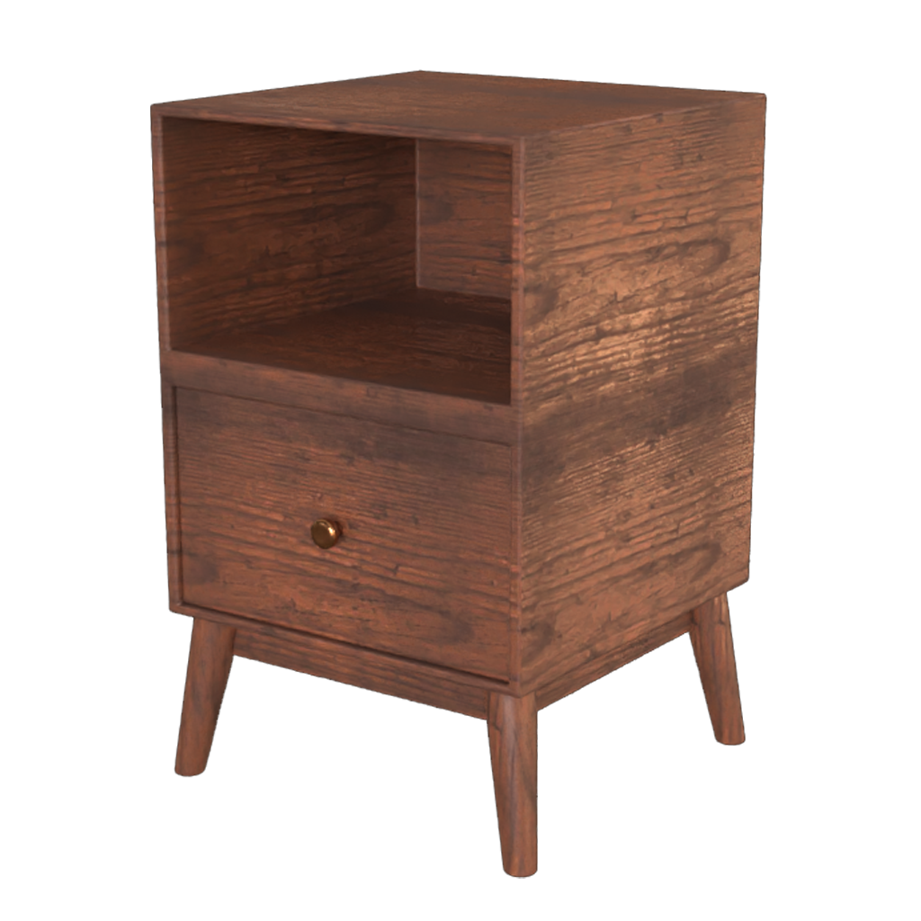 Mid century night stand.007 (1705003412) Table models BlenderKit