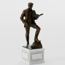 Bronze Statue of Man