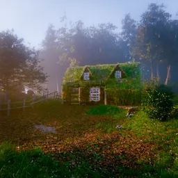 Cozy Overgrown Forest Cottage