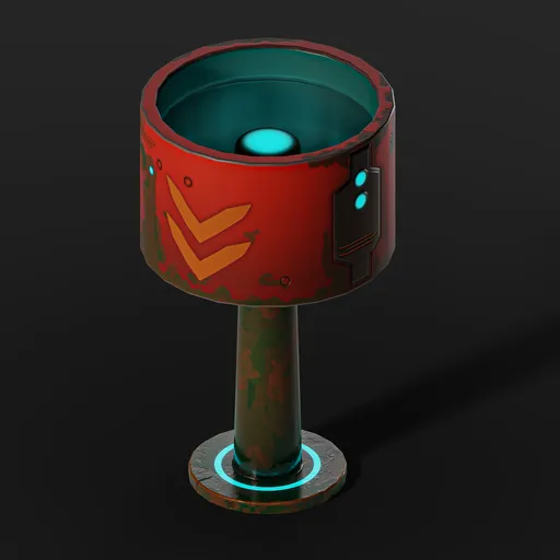 Stylized Sci-Fi Lamp Shade