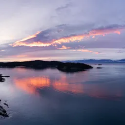 Colorful Clouds Sky Ocean Coast