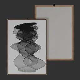 Line Painting Wall Art / Picture Frame