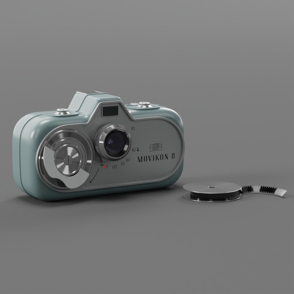 ZEISS MOVICON 8 with 8 mm film | Photography models | Blendkit