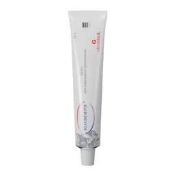 Realistic Blender 3D model of a white, branded hand cream tube, detailed texture, perfect for utility asset.