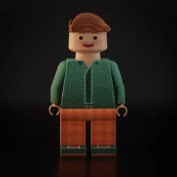 orange hair LEGO Figure