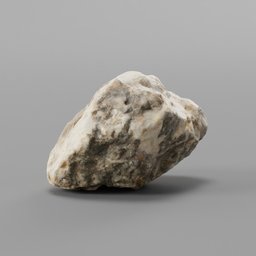 "3D scanned rock stone model with hyperrealistic 4K textures rendered in Blender 3D. Perfect for adding realistic environmental elements to your 3D projects."