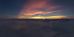 Twilight Aerial Snow Landscape