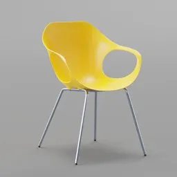 Plastic Chair Yellow