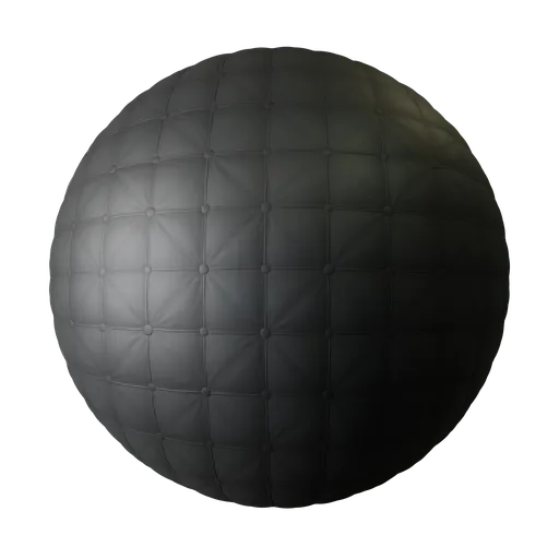 Black quilted fabric