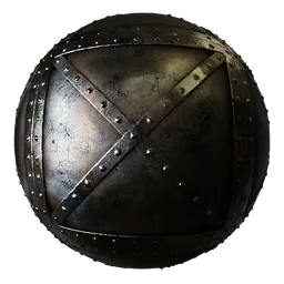 Metal Rivets Cracked Cross