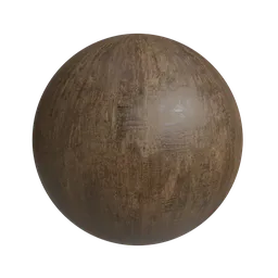 Worn out oak plank