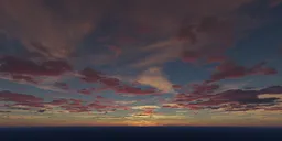 Vibrant pink and orange clouds at dusk for realistic lighting in 3D rendering.