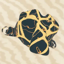 Cel Shaded Volcanic Magma Rock
