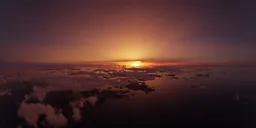 Dramatic Sunset  Sky Aerial Ocean