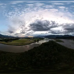 Dramatic Sunset over Canadian Landscape