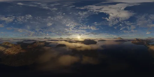 Aerial Sunset Landscape