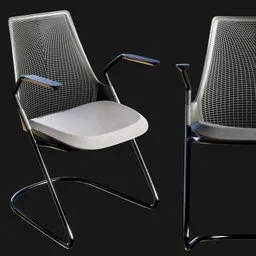 Herman Miller Sayl Chair Sled Base