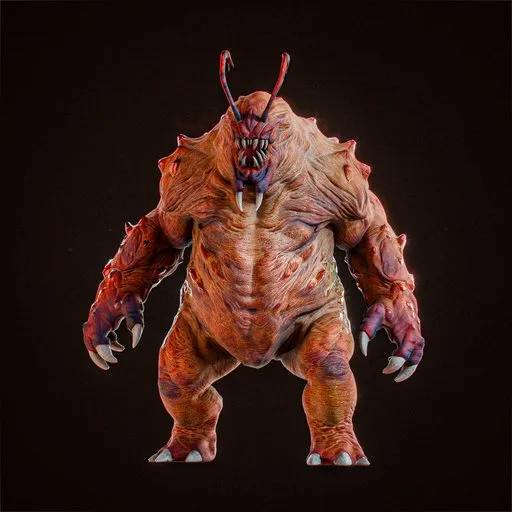 Mutant Insectoid Monster Rigged