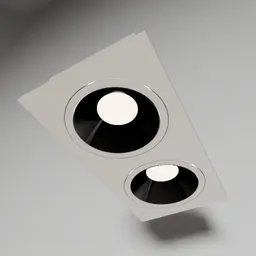 Double Square Recessed Ceiling Downlight