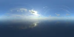 Beautiful weather above the ocean