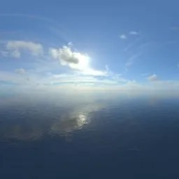 Beautiful weather above the ocean