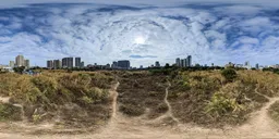 Cloudy and abandoned roads