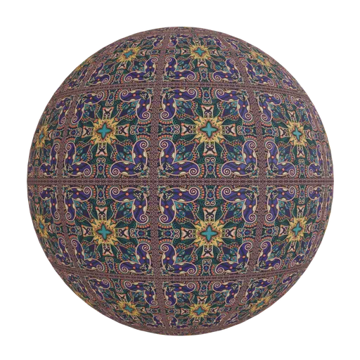 Rich floral motifs wallpaper