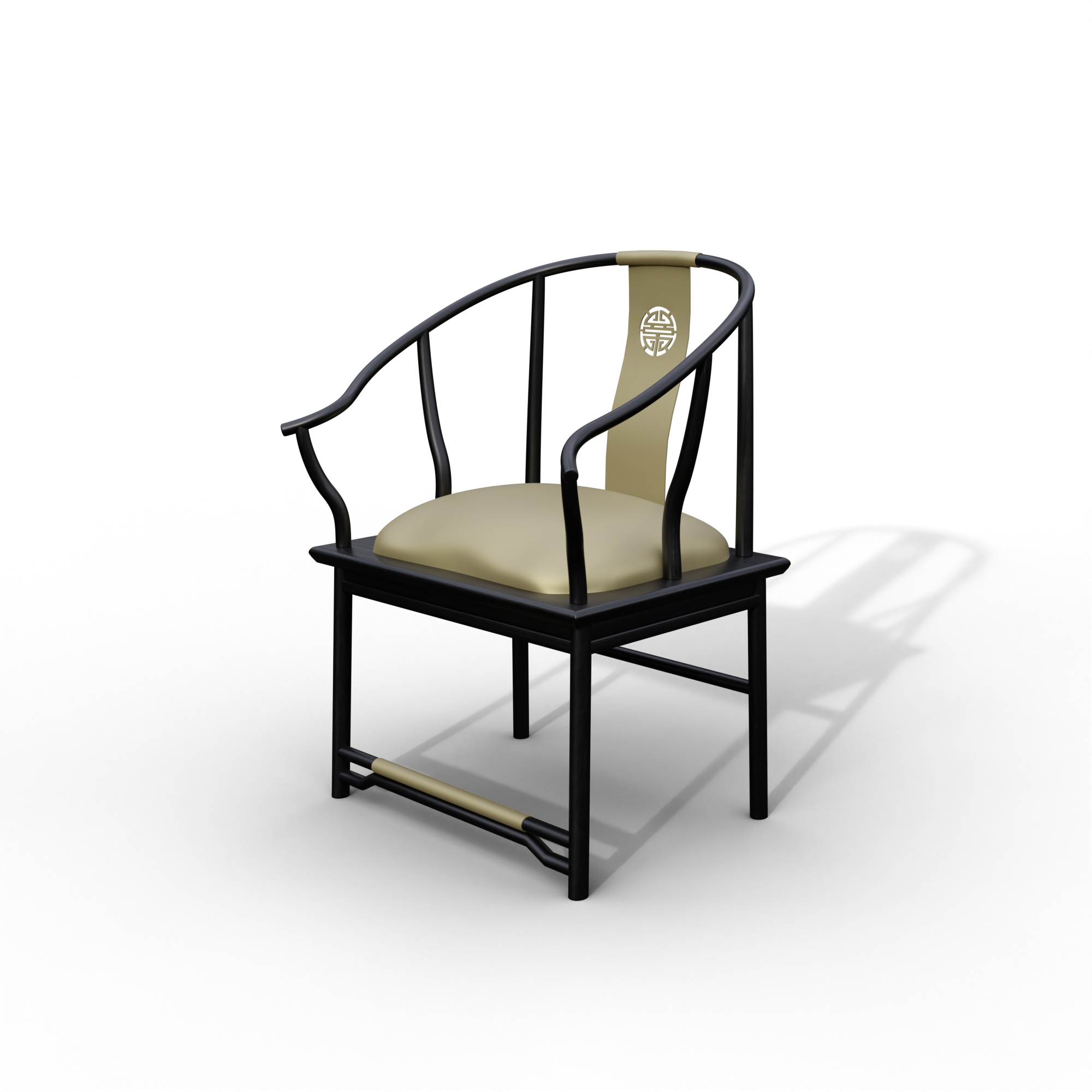Indochine Upholstered Arm Chair 3D Armchair 3D Models models BlenderKit
