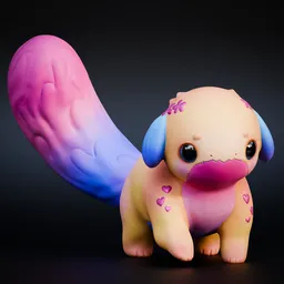 Rainbow Dragon (Rigged)