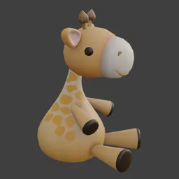 Cute Stylized Toy Giraffe
