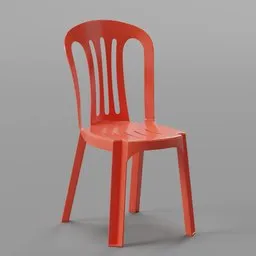 Armless Plastic Chair