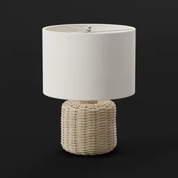 Rattan Table Lamp
