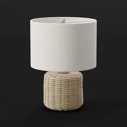 Rattan Table Lamp