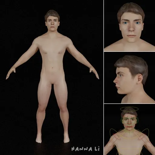 Realistic Male Character (Rigged)