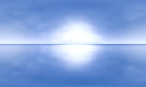 Bright Blue Sky Ocean