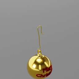 Mary Christmas ball gold