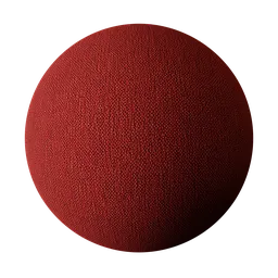 High-resolution red denim texture for 3D modeling, ideal for Blender and PBR workflows.