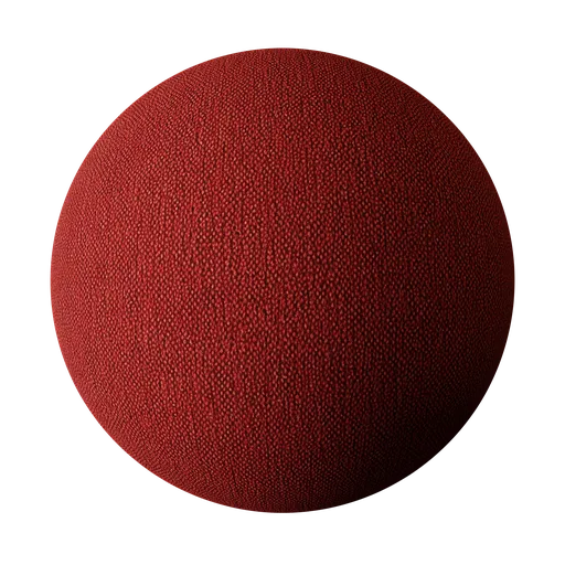 High-resolution red denim texture for 3D modeling, ideal for Blender and PBR workflows.