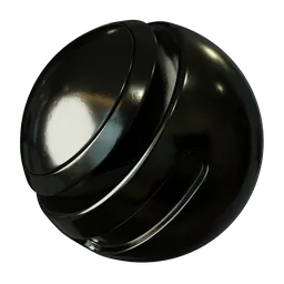 Black Scratched Painted Steel