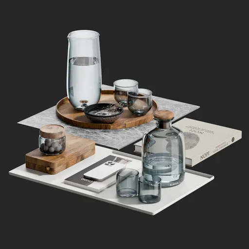 Modern Tabletop Decoration Set Model