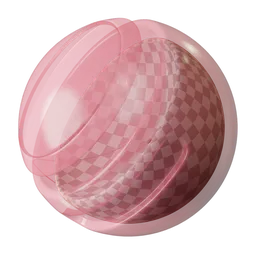 Light Carmine Pink Transparent Plastic