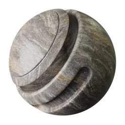 High-resolution PBR beige and grey marble texture for 3D modeling and rendering in Blender and other software.
