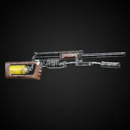 Apocalyptic Game-Ready Guns + 4K Textures | BlenderKit Series