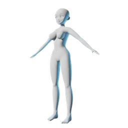 OBJ file Anime Girl Body Base 👧・Design to download and 3D print・Cults