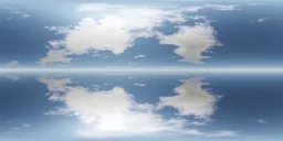 Clear Blue Cloud Reflection