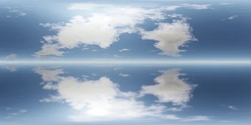 Clear Blue Cloud Reflection