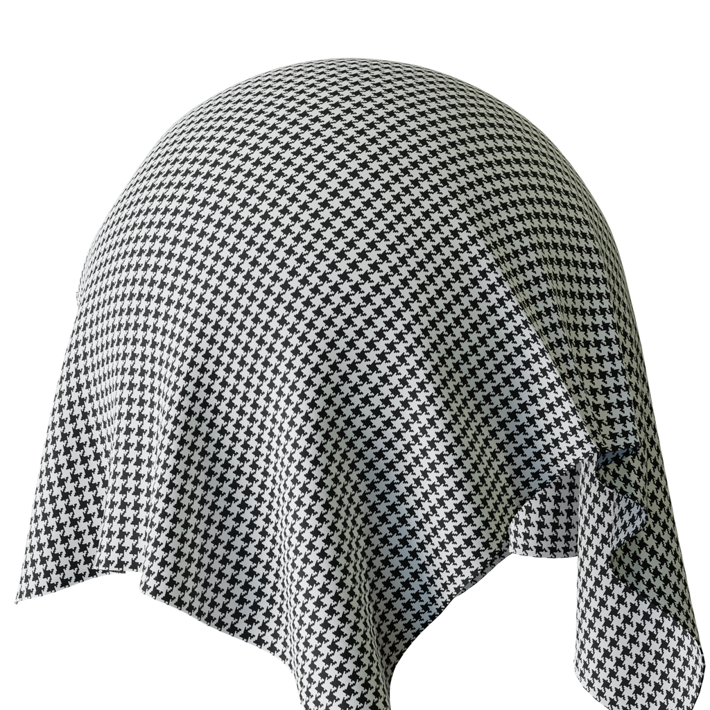 Houndstooth fabric | FREE fabric materials | BlenderKit