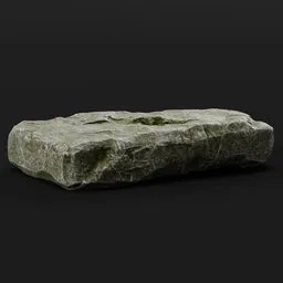 Stone Slab Rough Cut Grey