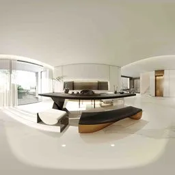 Modern Bright Daytime Lounge